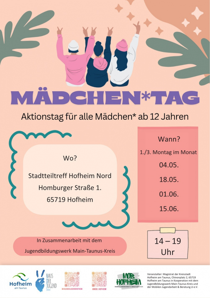 16. April 2026 Zentrum für Jugendberatung und Suchthilfe im Main-Taunus-Kreis